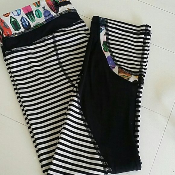 Lululemon Seawheeze Run Inspire Crop Bugs - Picture 1 of 5